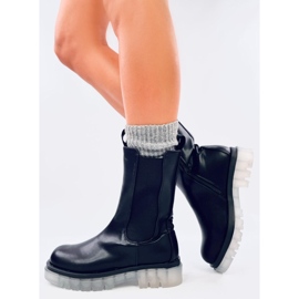 Bottines Chelsea montantes noires Troy le noir 2