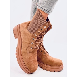 Bottines à lacets Vecna ​​​​Kaki brun 2