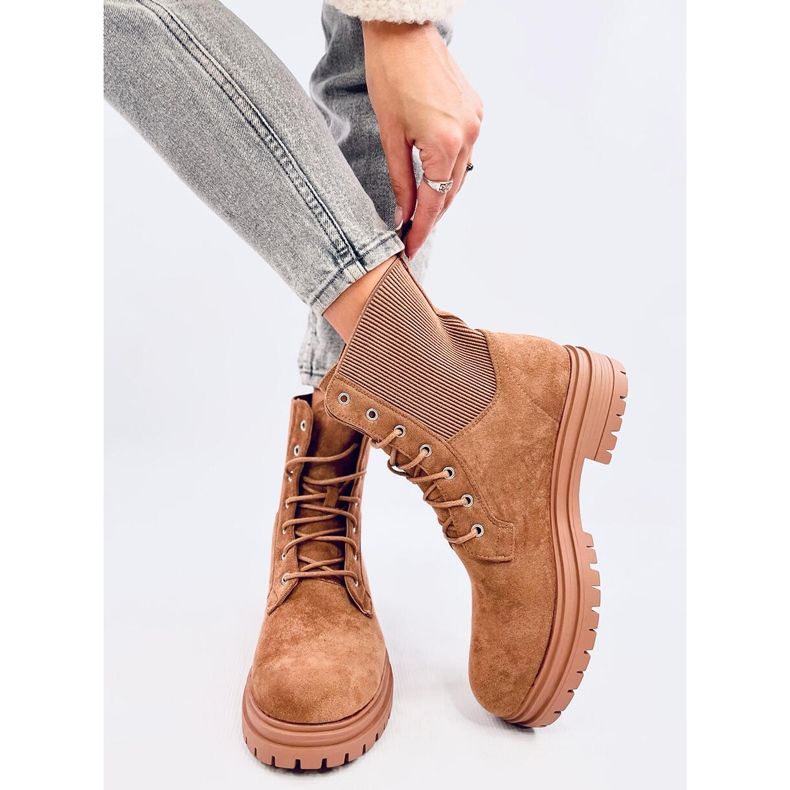 Bottines à lacets Vecna ​​​​Kaki brun 1