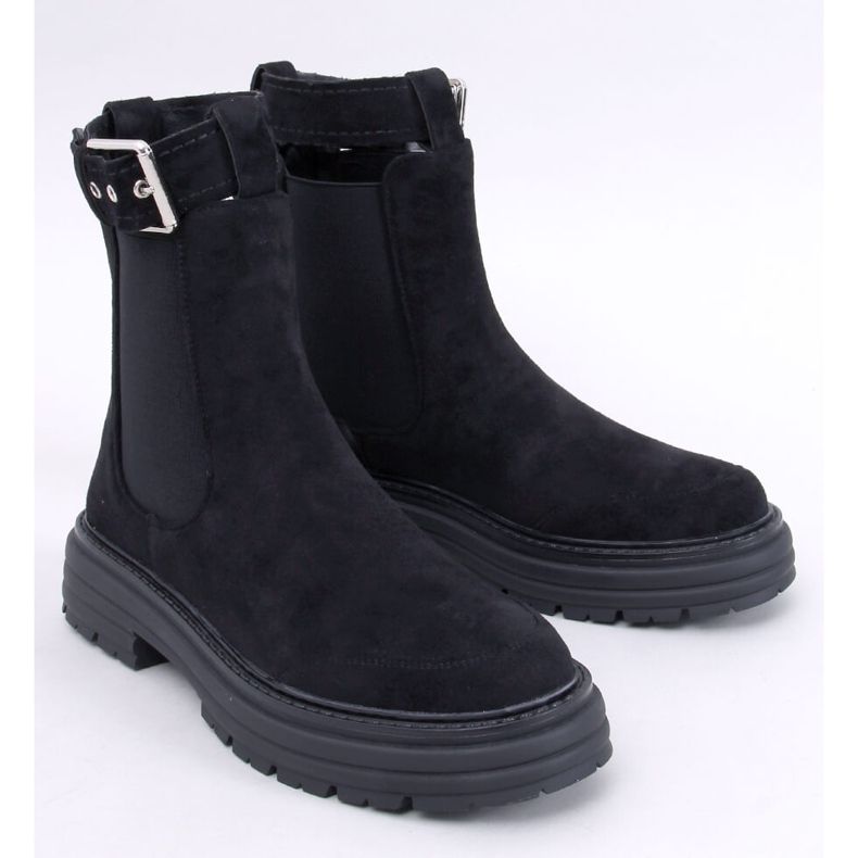 Bottines Chelsea femme Carls noires le noir 1 Bottines Chelsea femme Carls noires le noir 1