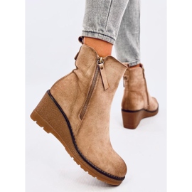 Meyer Bottines compensées beiges 5