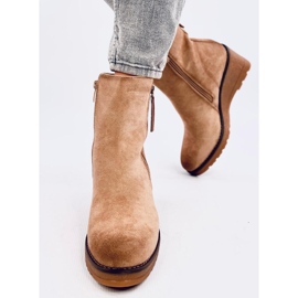 Meyer Bottines compensées beiges 2