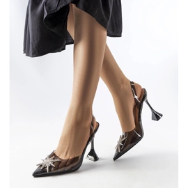 Escarpins Huette noirs transparents 1