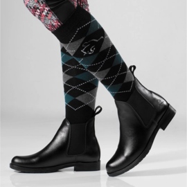 Rusttler Bottines Chelsea femme Rustler Karo en cuir noir 2