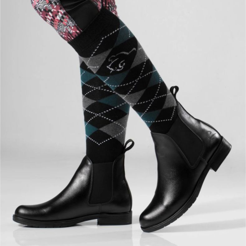 Rusttler Bottines Chelsea femme Rustler Karo en cuir noir 2