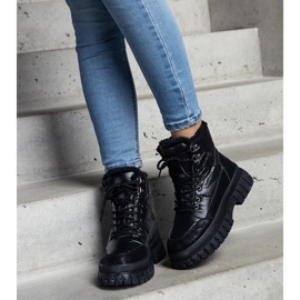 Bottes de neige isolées noires d'Ozero le noir 1