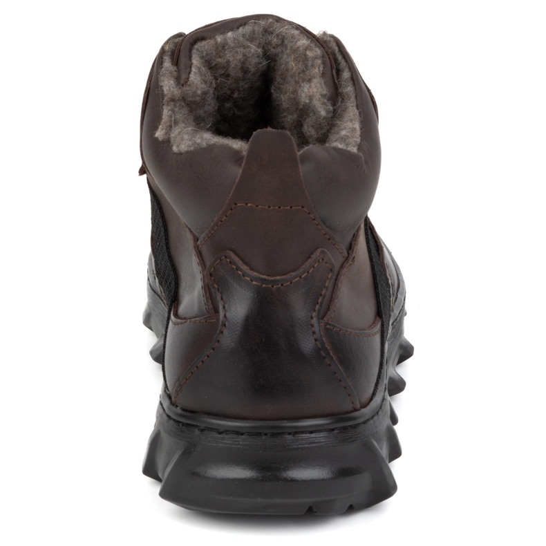 Olivier Bottes d'hiver isolées en cuir pour hommes, 151KZ, marron brun 1 Olivier Bottes d'hiver isolées en cuir pour hommes, 151KZ, marron brun 1