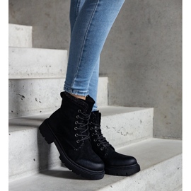 Bottines noires avec empiècements Prairie brillants 1