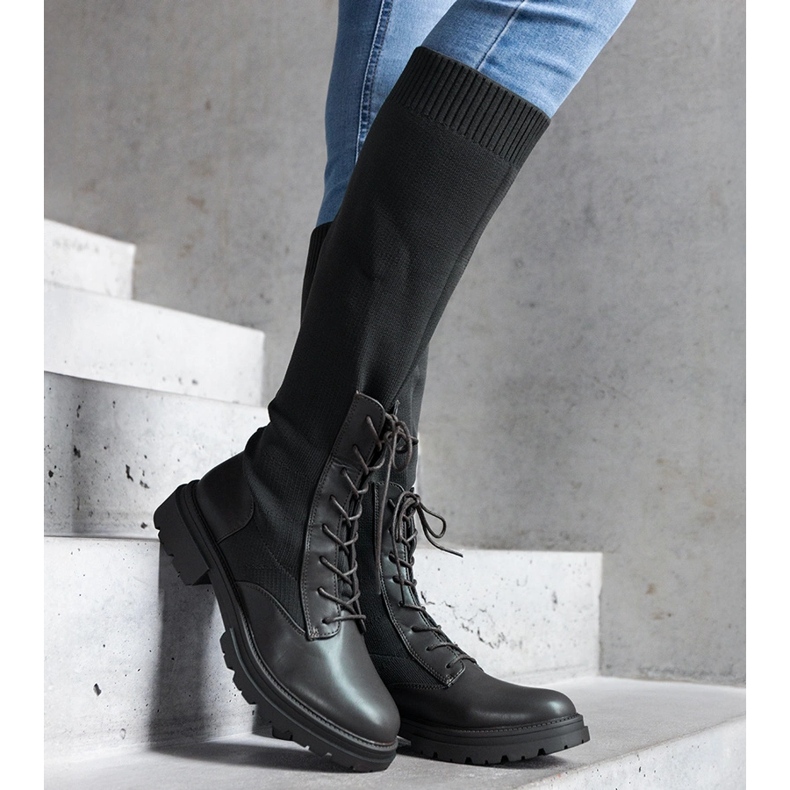 Bottines vertes à enfiler avec tige en matière souple par Luana 1