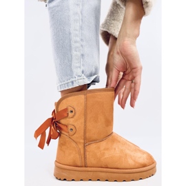 Bottes de neige Emusy avec nœuds Stella Camel brun 1