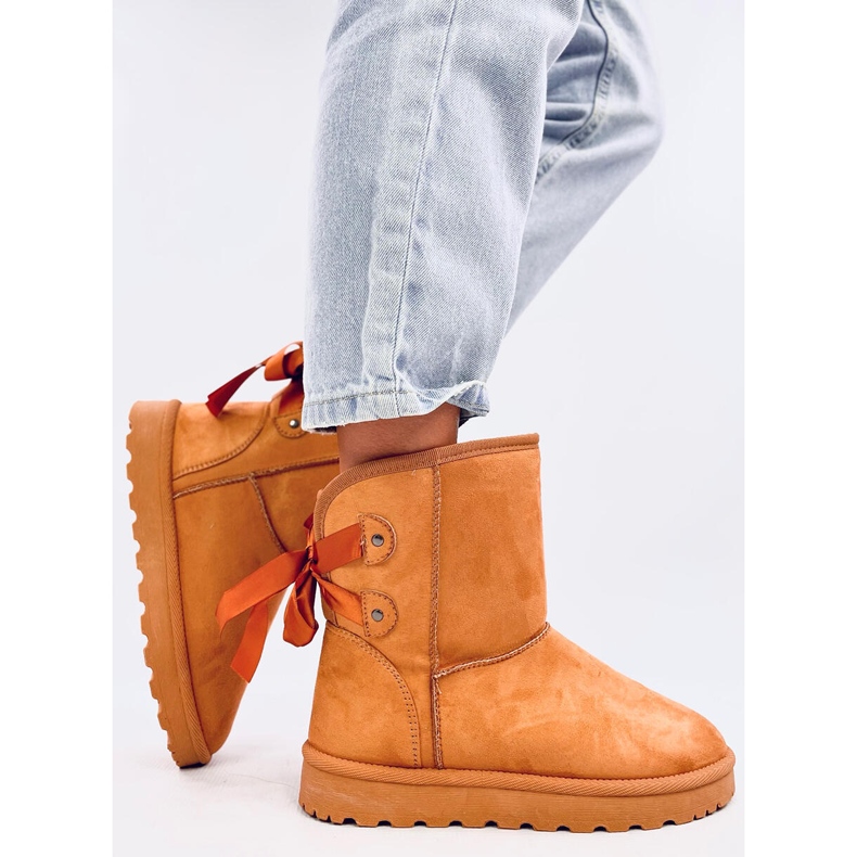 Bottes de neige Emusy avec nœuds Stella Camel brun 2