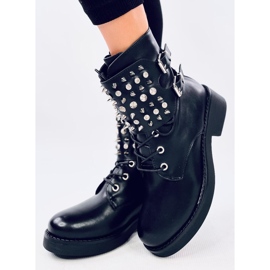 Boots à clous Ziku Noir le noir 3