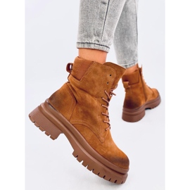 Bottines trappeur avec protection Desfor Camel brun 4