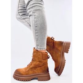 Bottines trappeur avec protection Desfor Camel brun 5
