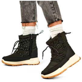 Bottes de neige à plateforme pour femmes, noir 24-16321B le noir 1