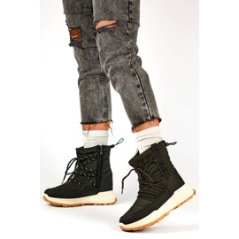 Bottes de neige à plateforme pour femmes, noir 24-16321B 2