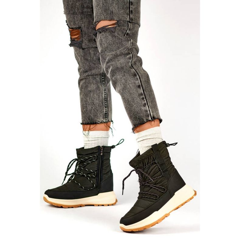 Bottes de neige à plateforme pour femmes, noir 24-16321B le noir 2