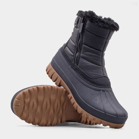 Lee Cooper LCJ-24-44-2866LB bottes de neige d'hiver noir 1