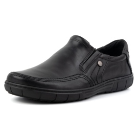 Olivier Chaussures en cuir pour hommes 790MP noires 1