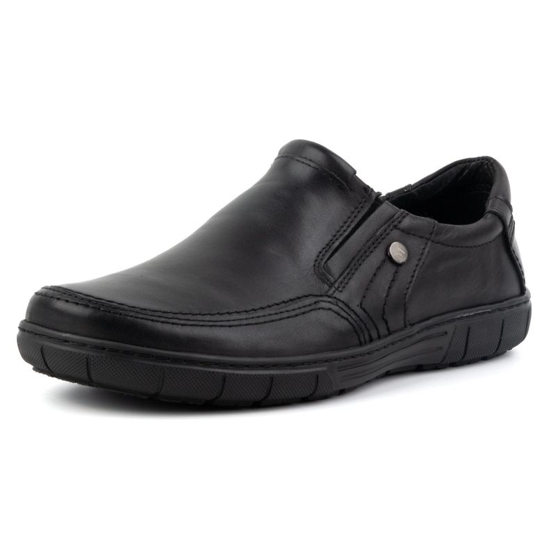Olivier Chaussures en cuir pour hommes 790MP noires 1