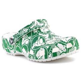 Crocs Classic Duke Print Sabot 210003-3WH vert 1