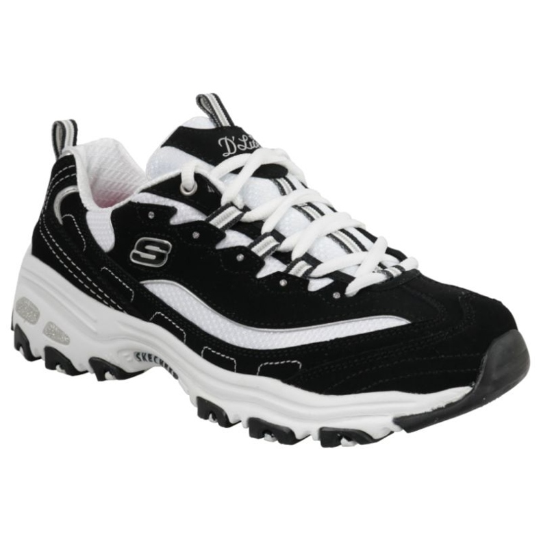 Chaussures Skechers D'Lites Biggest Fan 11930-BKW noir 1