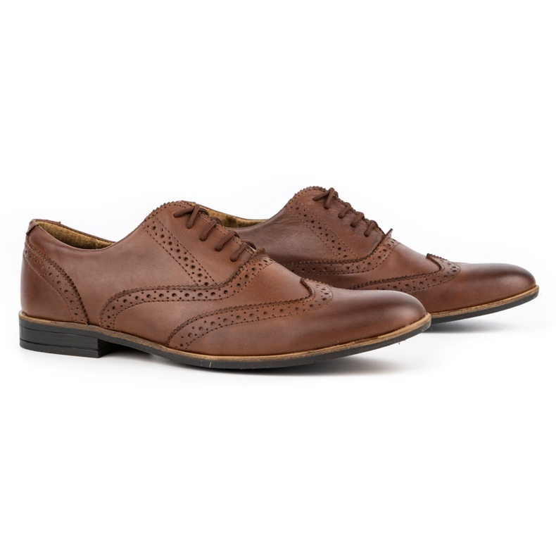 Olivier Chaussures habillées en cuir Brogues 306GT marron brun 5