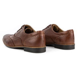 Olivier Chaussures habillées en cuir Brogues 306GT marron brun 3