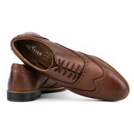 Olivier Chaussures habillées en cuir Brogues 306GT marron brun 2