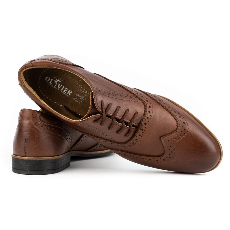Olivier Chaussures habillées en cuir Brogues 306GT marron brun 2
