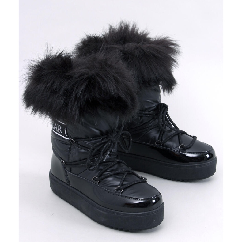 Kendals Bottes de neige en fourrure noire le noir 1