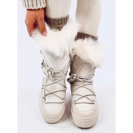 Kendals Bottes de neige en fourrure beige 2
