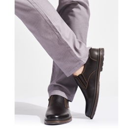 Chaussures pour hommes marron foncé brun 1