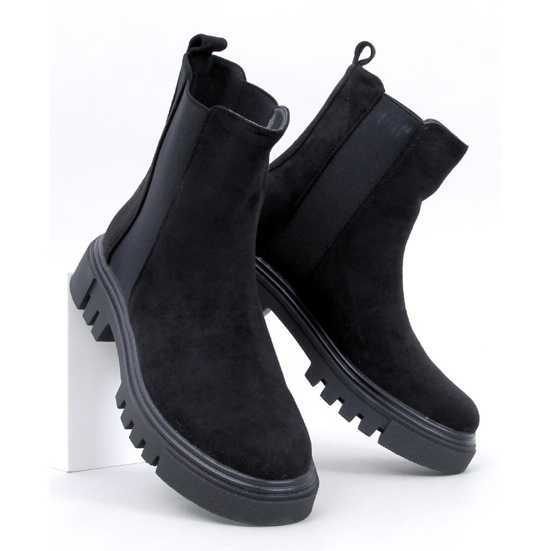 Swanson Bottines Chelsea montantes noires 1