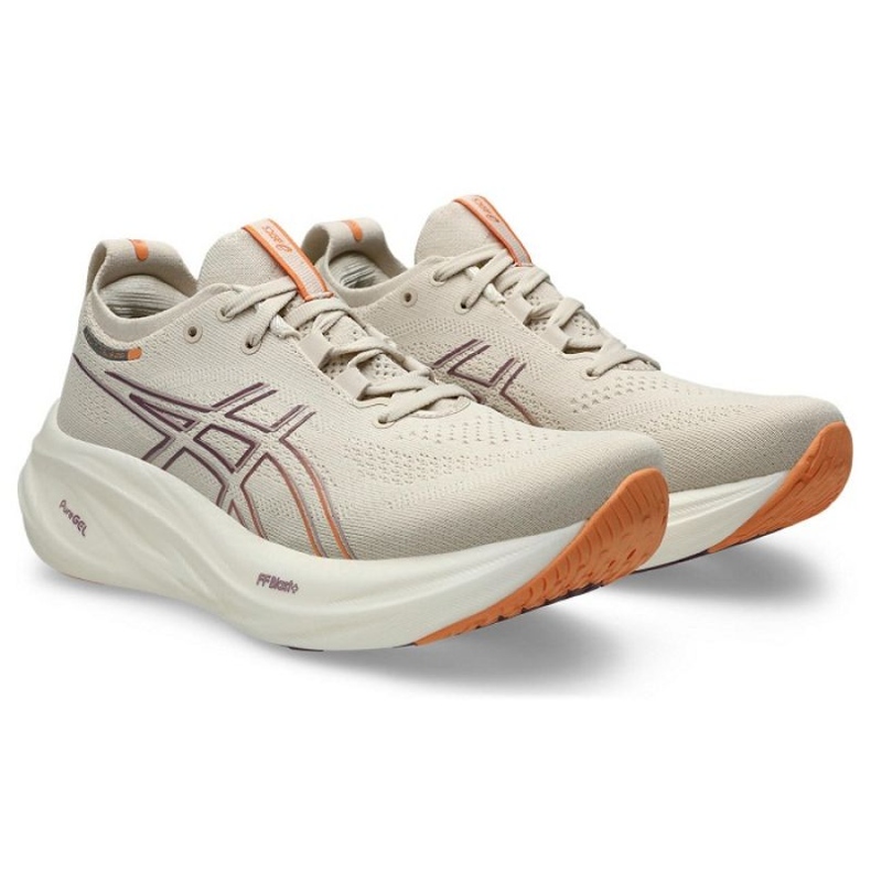 Chaussures de course Asics Gel Nimbus 26 1012B601250 beige 1