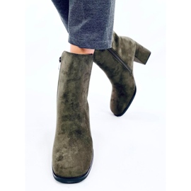 Weish DK.GREEN bottines lisses à talons hauts vert 3
