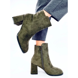 Weish DK.GREEN bottines lisses à talons hauts vert 5
