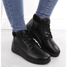 Bottes en cuir noir confortables et isolées par Filippo DBT6629 le noir 7