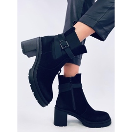 Tanish Bottines noires confortables à talons hauts le noir 3