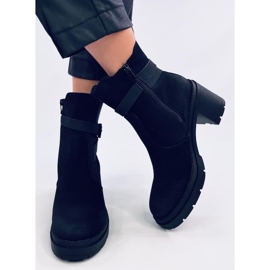 Tanish Bottines noires confortables à talons hauts le noir 4