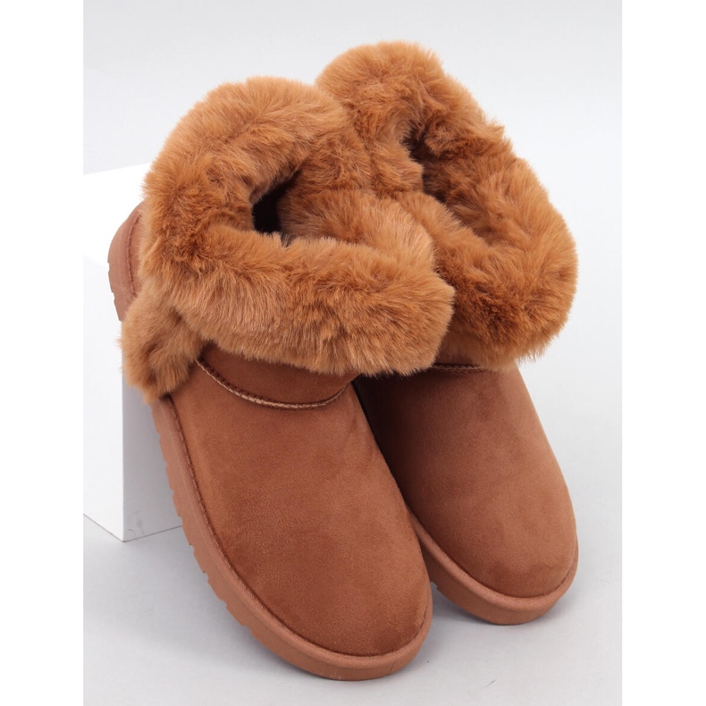 Bottines courtes Emus avec fourrure Sissoi Camel brun 1