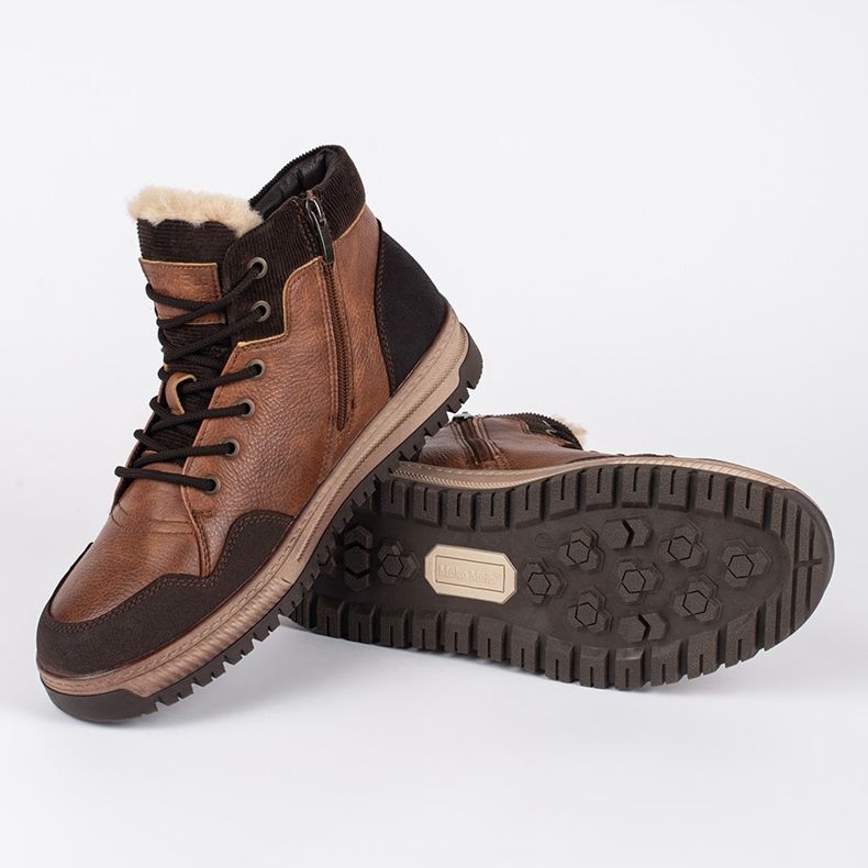 Bottes d'hiver hautes isolées pour hommes noir 2