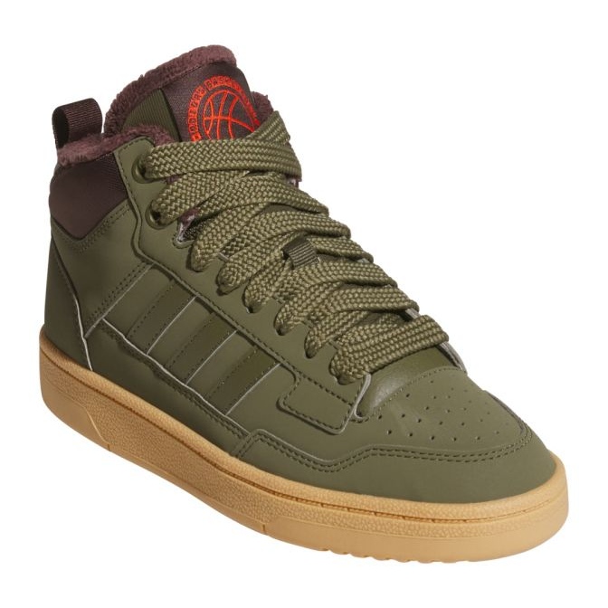 Chaussures Adidas Rapid Court Mid Winterized JR2813 vert 1
