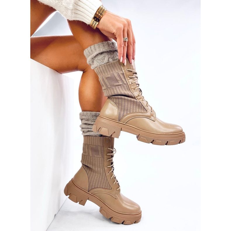 Travailleurs avec une tige stretch Calling Khaki beige 1