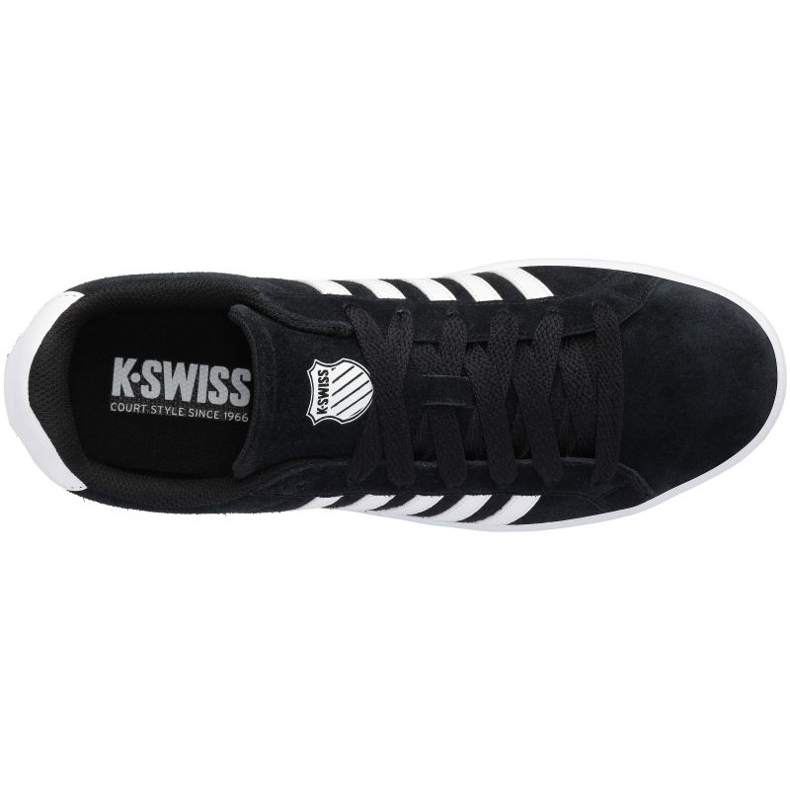 Chaussures K-Swiss Court Tiebreak Sde 07012-002-M le noir 1 Chaussures K-Swiss Court Tiebreak Sde 07012-002-M le noir 1
