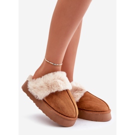 Bottes de neige pour femme à semelle épaisse avec fourrure Doriola camel brun 1