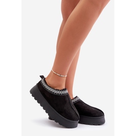 Bottes de neige noires à plateforme Tamilda avec broderie le noir 1