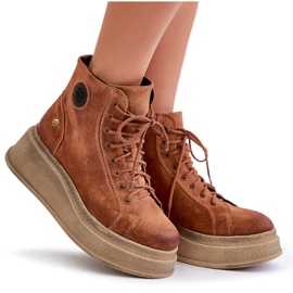 Bottines En Daim Sur Plateforme Massive Maciejka 06309-29 Marron brun 9