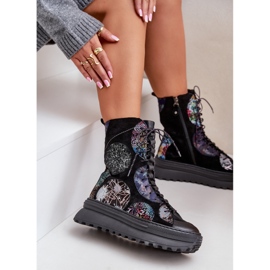 Bottes En Cuir Daim Sur Plateforme Chaude Maciejka 06565-01 Noir le noir 6