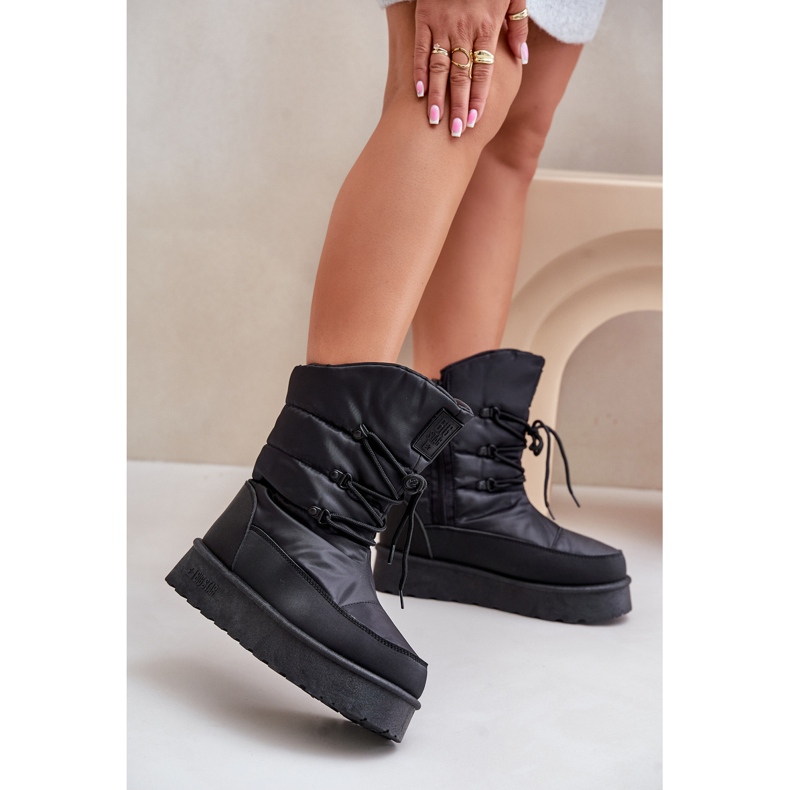 Bottes de neige à plateforme avec fermeture éclair Big Star OO274884 Noir le noir 2 Bottes de neige à plateforme avec fermeture éclair Big Star OO274884 Noir le noir 2